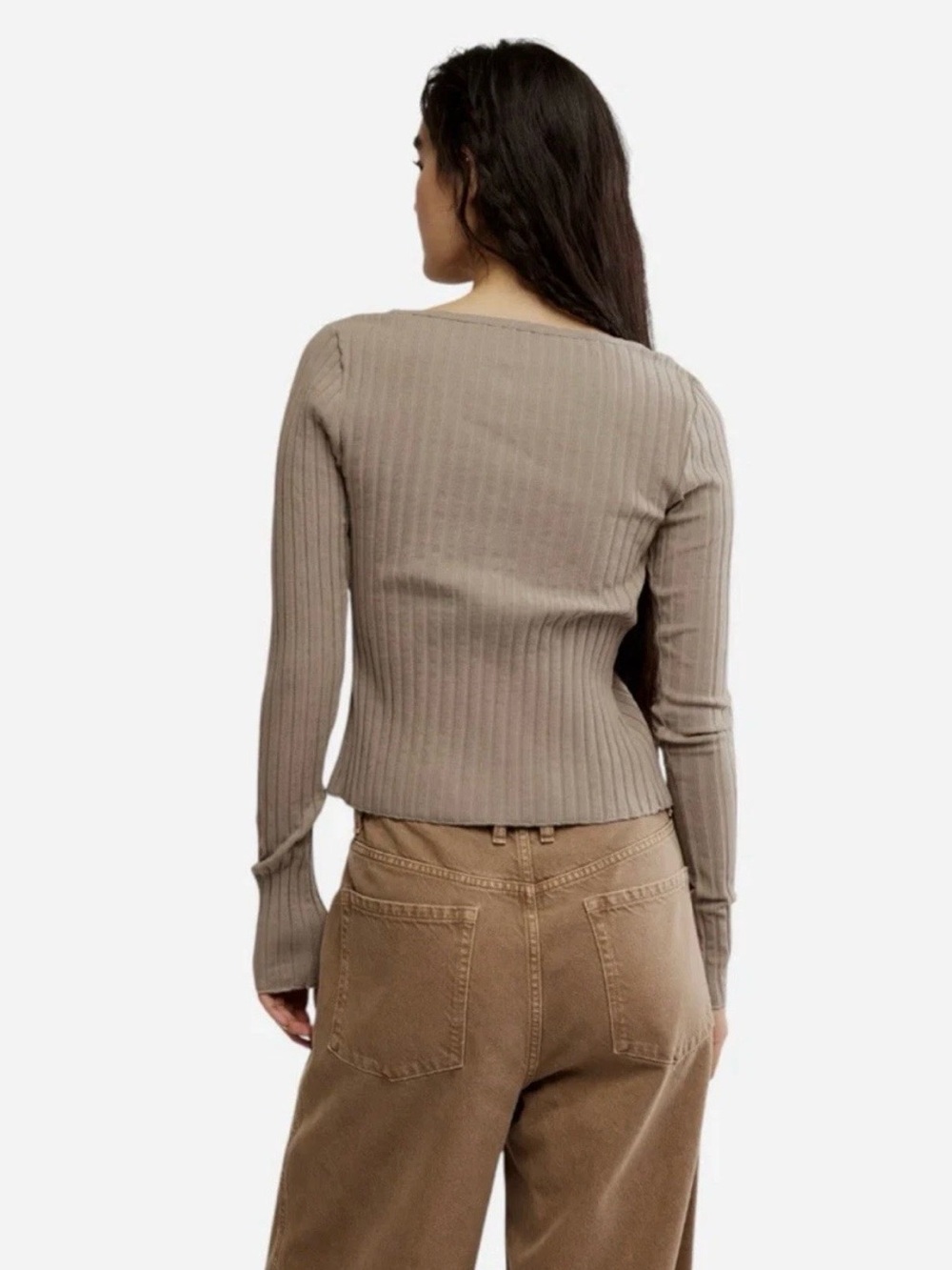 NWT FREE PEOPLE TILLY COLOR IS FALLEN ROCK SHIRT SIZE SMALL!! - Picture 3 of 6